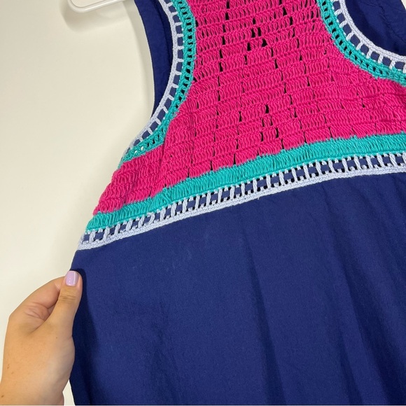 Anthropologie Akemi + Kin Crochet Trim Swing Dress Size Medium - Picture 10 of 12